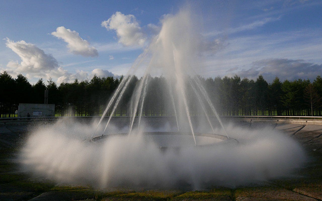 Sea Fountain, Moere Numa Park, Sapporo, Hokkaido, Japan designed by Isamu Noguchi