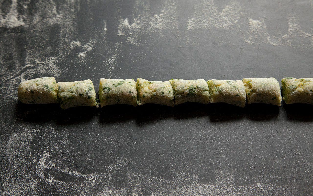Wild garlic gnocchi