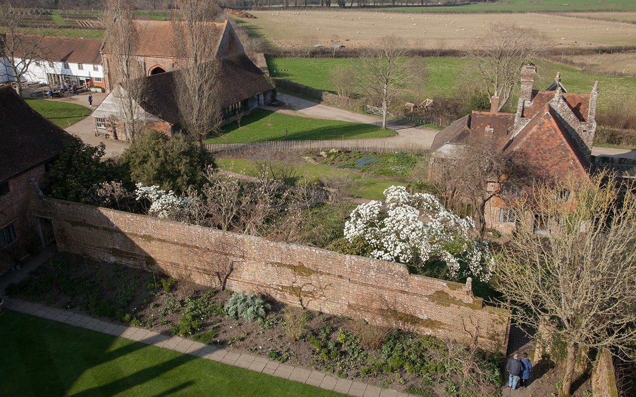 Aerial view of Delos at Sissinghurst Castle by Huw Morgan
