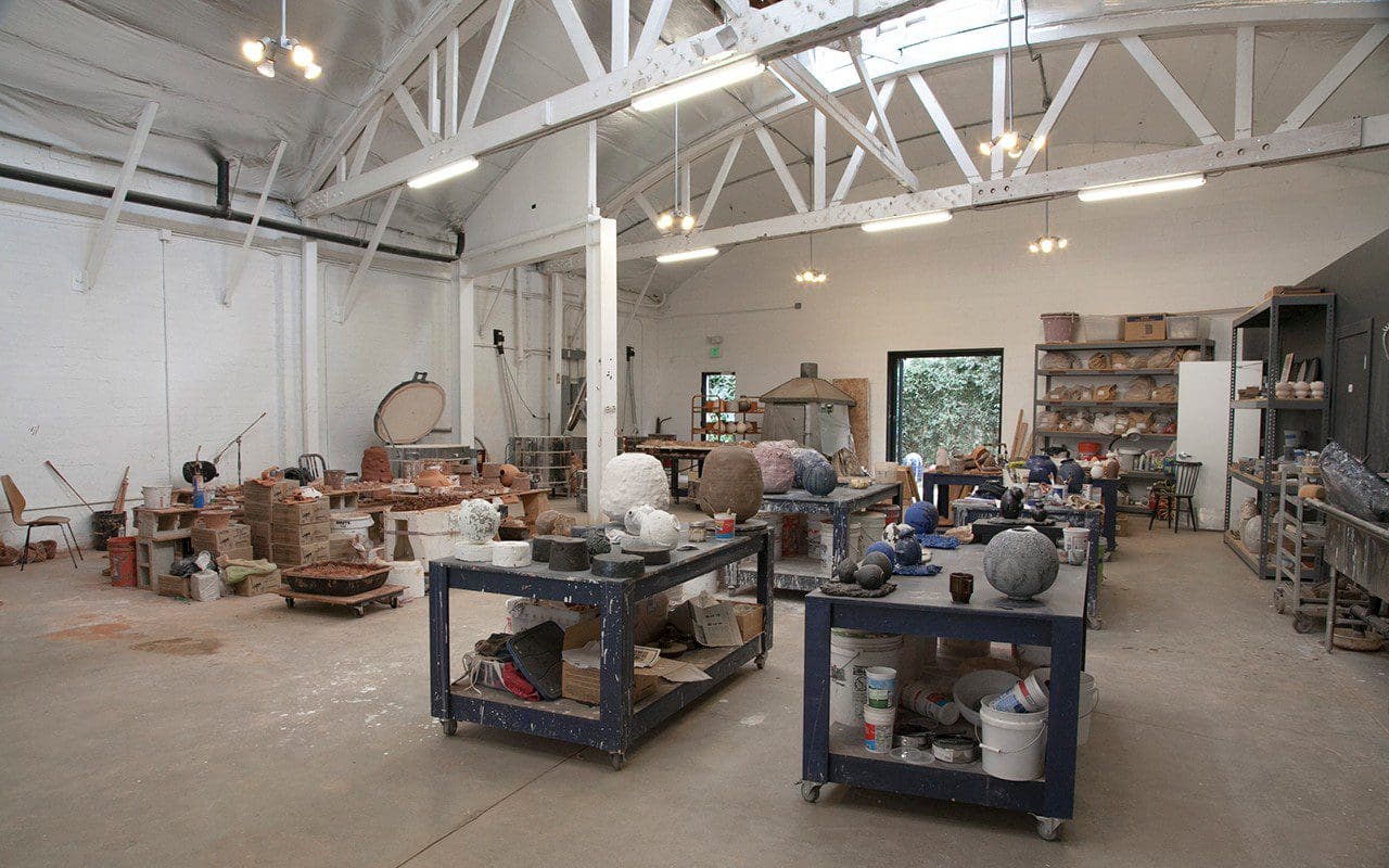 Adam Silverman's Glendale studio. Photo: Huw Morgan